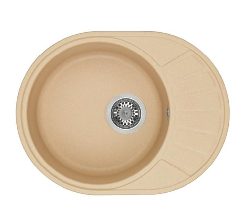 Кухонная мойка Aquaton Чезана 1A711232CS260 57х44 цвет бежевый