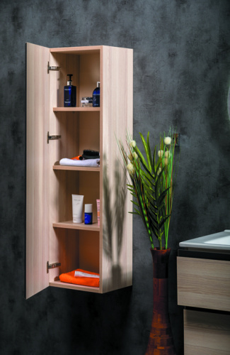 Шкаф-пенал Armadi Art Capolda 849-120-LW 35х28х120 подвесной цвет светло-коричневый