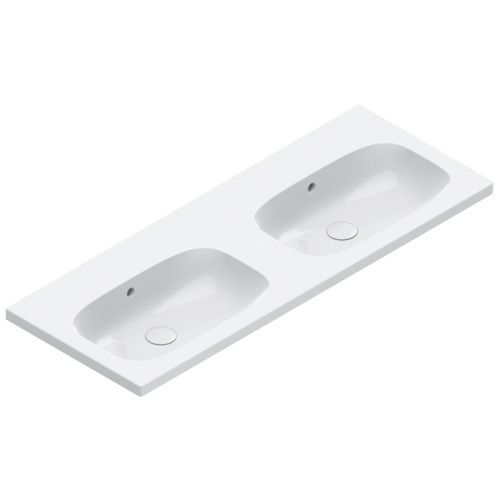 Раковина керамическая Catalano Alvea 120 см 621220001 подвесная цвет белый без отверстий под смеситель