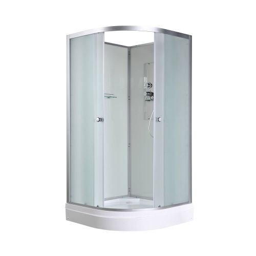 Душевая кабина AvaCan D D2010N 100х100 четверть круга без крыши ориентация универсальная