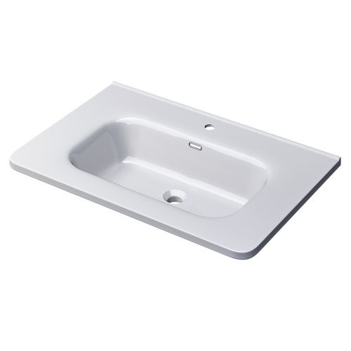 Раковина керамическая Uperwood Monica RMonica80wg 81х46 полувстраиваемая цвет белый