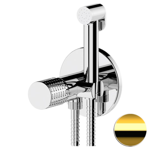 Гигиенический душ со смесителем Remer CEC65WDO золото глянцевое