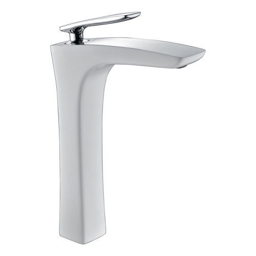 Смеситель Timo Helmi 4011/00-16F на раковину хром/белый глянцевый