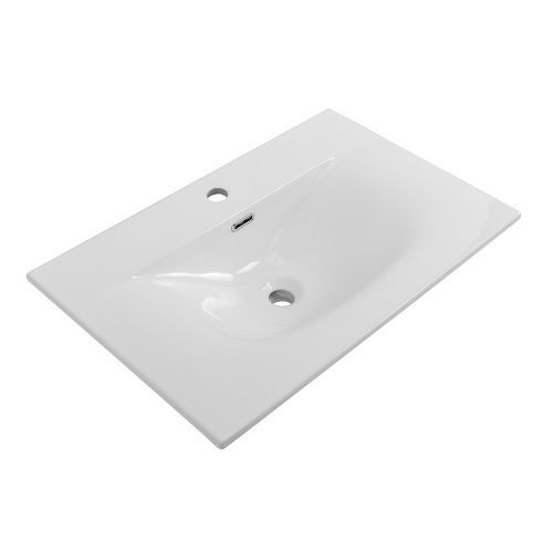 Раковина керамическая BelBagno Uno BB-8099-70 70х50 накладная цвет белый 1 отверстие под смеситель