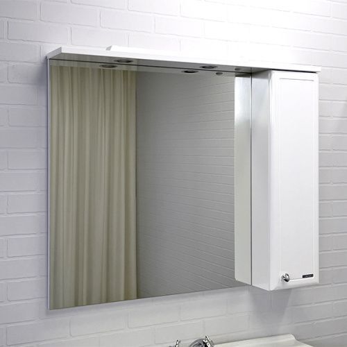 Зеркало-шкаф Comforty Сочи 00003132226CF 100х16х82 подвесной цвет белый