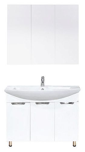 Тумба под раковину Misty Лаванда Э-Лав01105-011Пр 101х33х70 напольная - фото 3