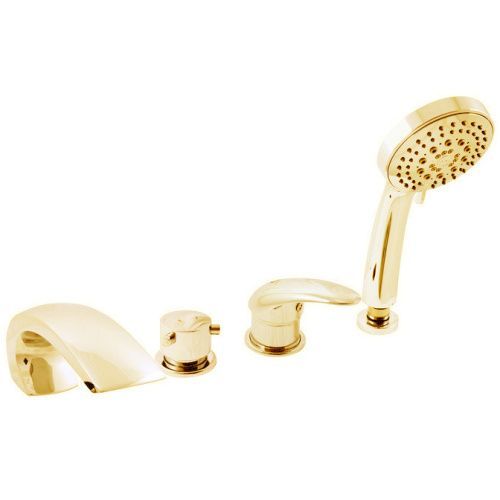 Смеситель RavSlezak D472.5PZ на борт ванны золото