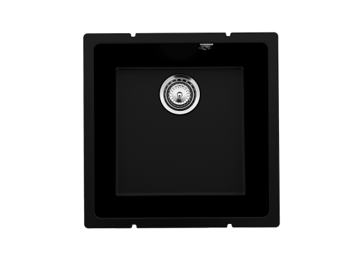 Кухонная мойка Ulgran Quartz Under 400-07 45х45 цвет черный
