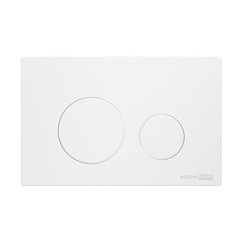 Клавиша смыва механическая Wasserkraft WM02 цвет белый матовый