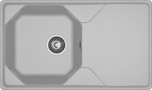 Кухонная мойка Granfest Unique U-840L серый 84х50 цвет серый поверхность матовая