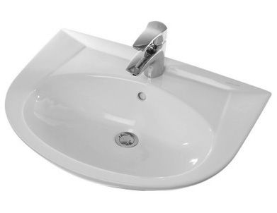 Раковина керамическая Sanita Luxe Classic (Sanita Luxe) WB.PD/Classic/65-C/WHT.G/S1 65х49 подвесная цвет белый 1 отверстие под смеситель