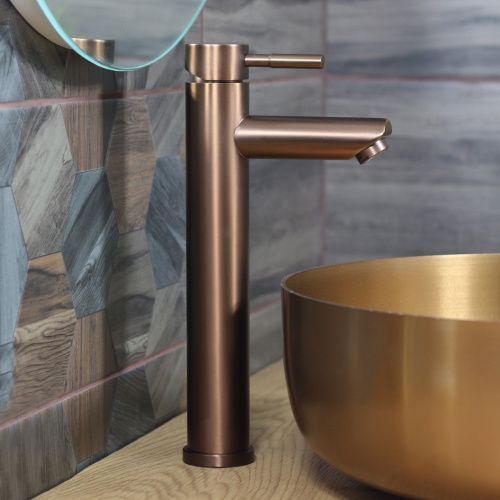 Смеситель Melana Tondo 610102PVD-Br на раковину