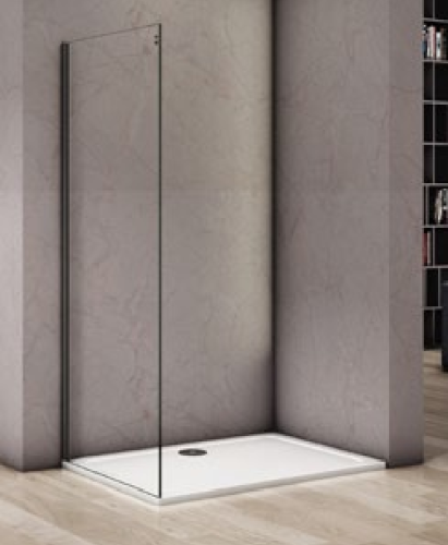 Душевая перегородка Good Door ALTAIR АЛ00010 90х195 стекло прозрачное с рисунком профиль хром глянцевый