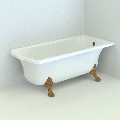 Ванна из искусственного мрамора Migliore OLIVIA ANG 25446 174х80 отдельностоящая прямоугольная с ножками