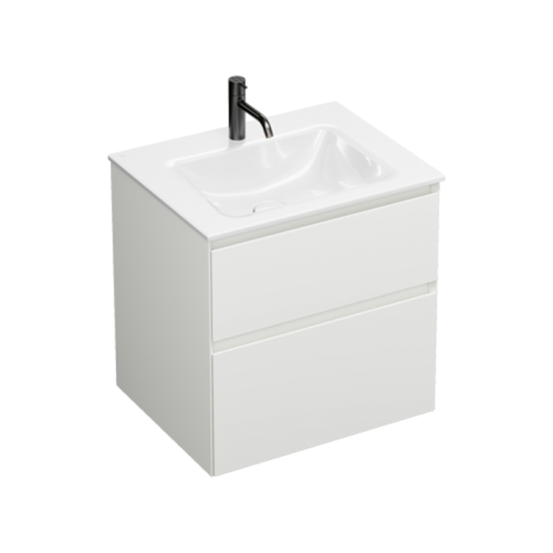 Тумба с раковиной Burgbad Accura SGVI061F6037G0259C0001*1 62х49х61 цвет белый матовый