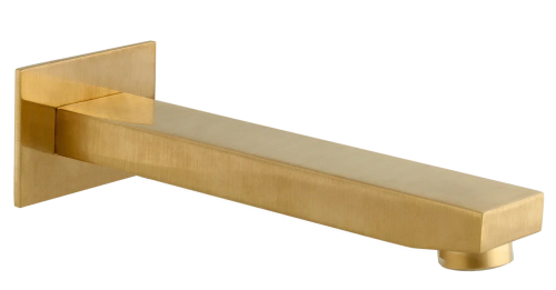 Излив Remer Qubika 91QBG настенный золото брашированное