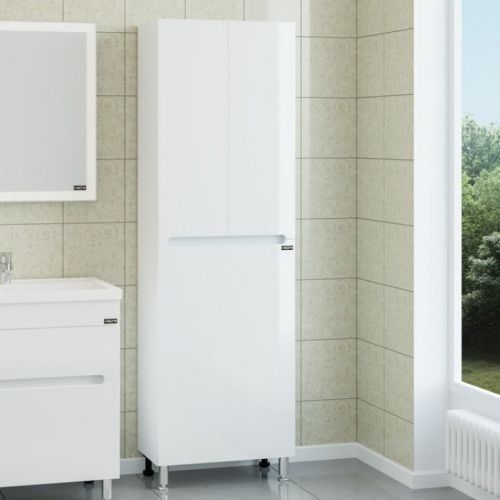 Шкаф-пенал СанТа Лондон 524006 60х30х190 напольный цвет белый