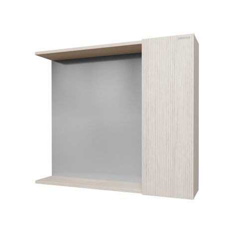 Зеркало-шкаф Grossman Юнит 2080112 80х17х70 подвесной цвет кадена лайт