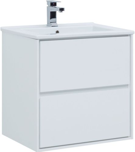 Тумба под раковину Aquanet Милан 00339965 64х46х66 подвесная цвет белый