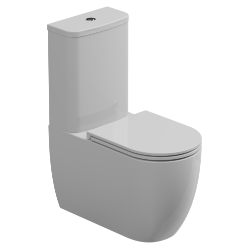 Чаша унитаза напольная GSG Ceramic Design Like LKMBL000P цвет белый без бачка без сиденья безободковая смыв торнадо