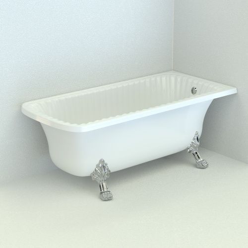 Ванна из искусственного мрамора Migliore OLIVIA ANG 25448 174х80 отдельностоящая прямоугольная с ножками