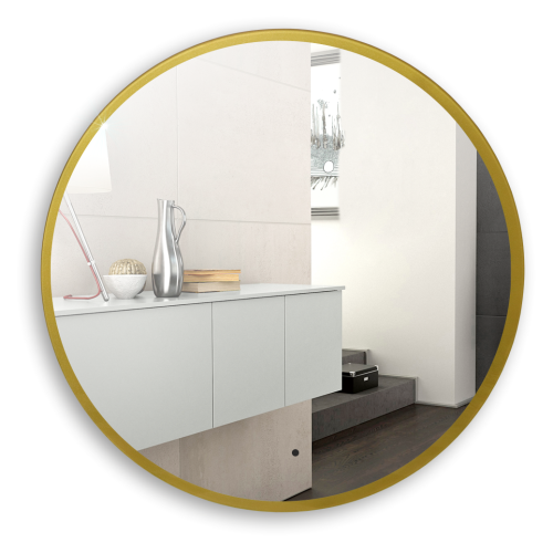 Зеркало в ванную Azario Monaco-GOLD LED-00002767 100х100 цвет золото