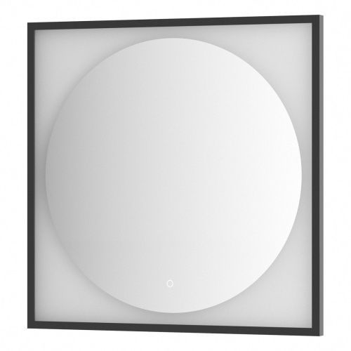 Зеркало в ванную Defesto ECLIPSE DF 2233S 80х80 цвет черный