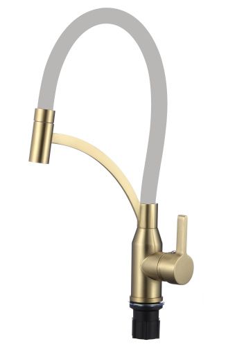 Смеситель для кухни Fmark FS8244C-04 на мойку золото матовое