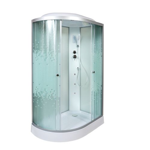 Душевая кабина AvaCan L902RGM+EL 120х80 асимметричная с крышей ориентация правая