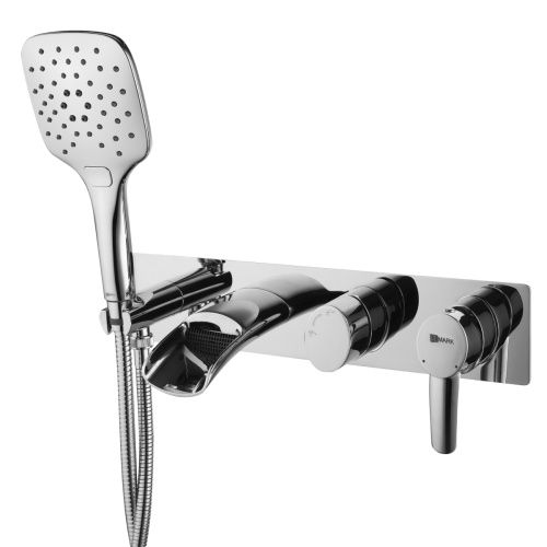 Смеситель для ванны и душа LeMark Atlantiss LM3224C встраиваемый в стену хром