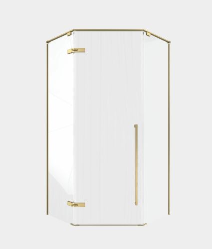 Душевой уголок Timo T68 90х90 стекло прозрачное профиль золото матовое без поддона