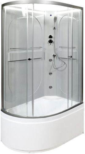 Душевая кабина AvaCan L620RNLED+GM 120х80 асимметричная без крыши ориентация правая