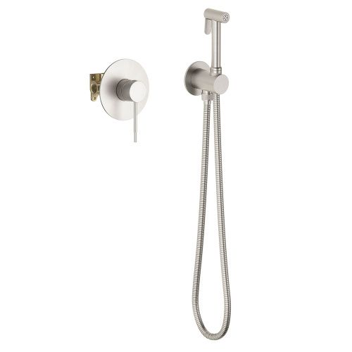 Смеситель с гигиеническим душем Timo Saona 2389/13SM встраиваемый в стену никель