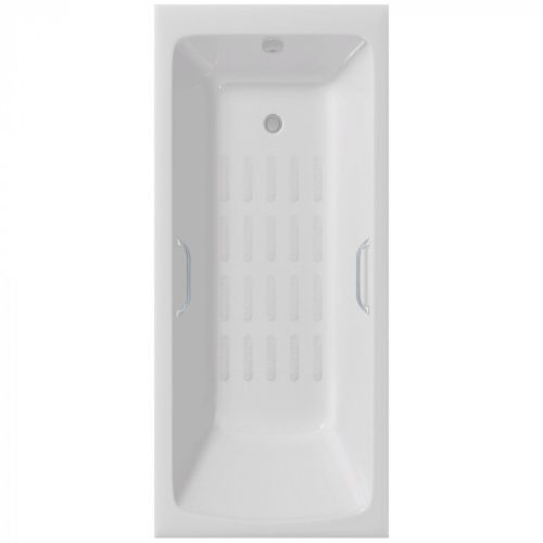 Ванна чугунная Delice Camelot DLR230616R-AS 180х80 пристенная прямоугольная без ножек с отверстиями под ручки