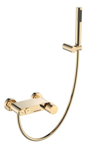 Смеситель Boheme Stick 123-GG настенный золото
