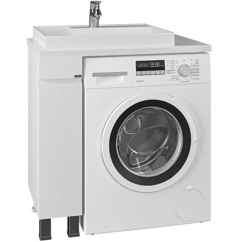 Тумба под раковину СанТа Марс 900127 19х50х77 напольная цвет белый