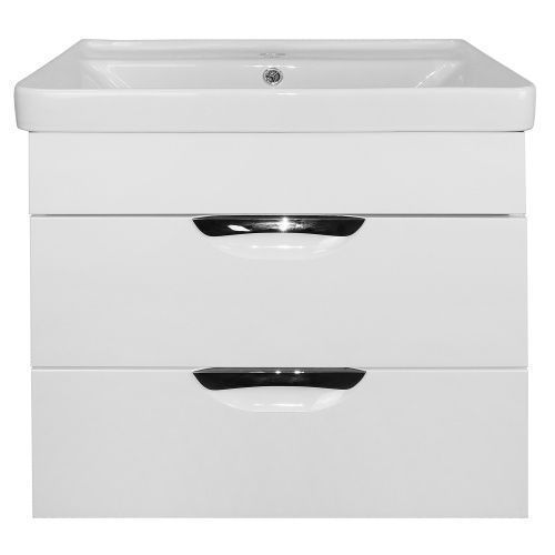 Тумба с раковиной Loranto Соло CS00070539 60х48х58 подвесная цвет белый глянцевый