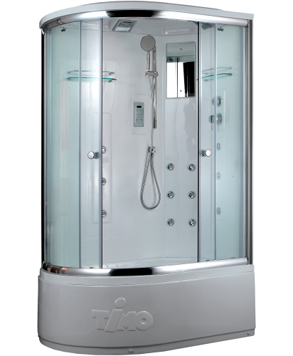 Душевая кабина Timo Lux T-7720R 120х85 асимметричная с крышей ориентация правая