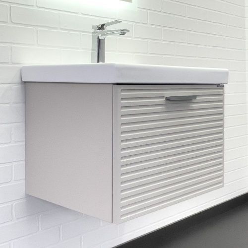 Тумба с раковиной Comforty Касабланка 00-00020108CF 61х46х46 подвесная цвет серый шелк