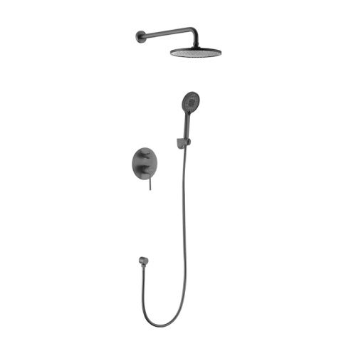 Душевая система Voda VSLGM Set_3in1 встраиваемая в стену цвет оружейная сталь