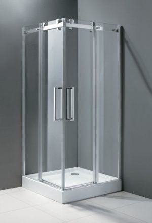 Душевой уголок Cezares STYLUS-M STYLUS-O-M-A-2-90-C-Cr 90х90 стекло прозрачное профиль хром глянцевый без поддона