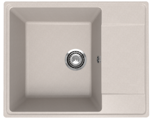 Кухонная мойка Ulgran Quartz Prima 605-10 61х49 цвет песочный