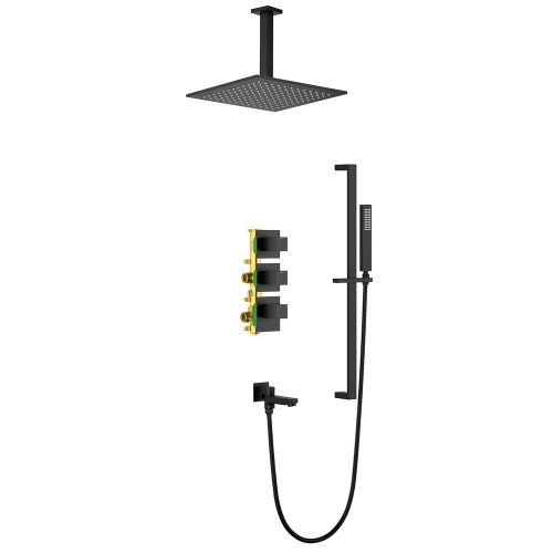 Душевая система Timo Selene SX-2039/17SM встраиваемая в стену с термостатом