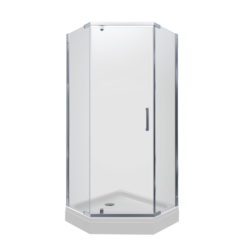 Душевой уголок Тритон Дека Щ0000053610 90х90 стекло прозрачное профиль хром с поддоном