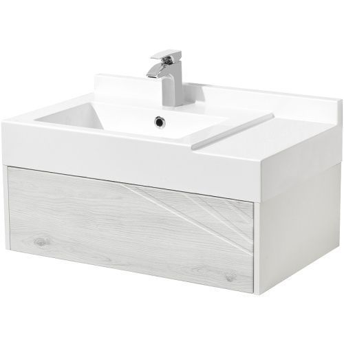 Тумба под раковину Aquaton Сакура 1A236401SKW80 80х47х24 подвесная цвет светлое дерево