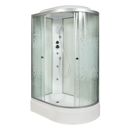 Душевая кабина AvaCan L720LGM+EL 120х80 асимметричная с крышей ориентация левая