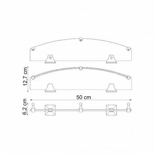 Полка в ванную комнату WasserKRAFT 2544 - фото 4