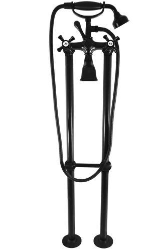 Смеситель RavSlezak MORAVA RETRO MK350.5/2CMAT напольный черный матовый