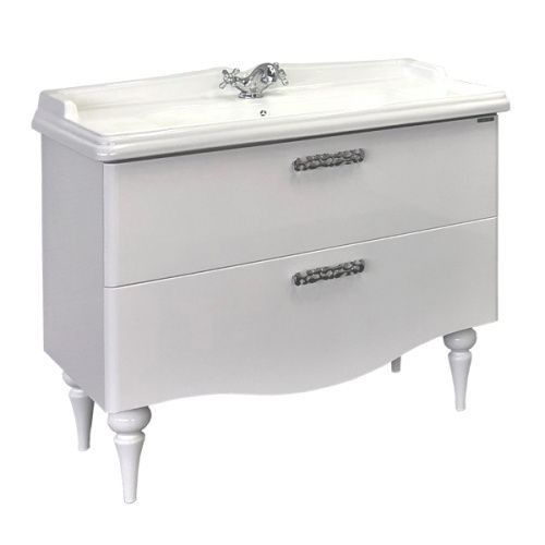 Тумба с раковиной Comforty Монако 00004136346CF 102х49х86 напольная цвет белый