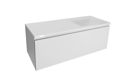 Тумба с раковиной Эстет Dallas Luxe 100 ФР-00002320 99х48х43 подвесная цвет белый